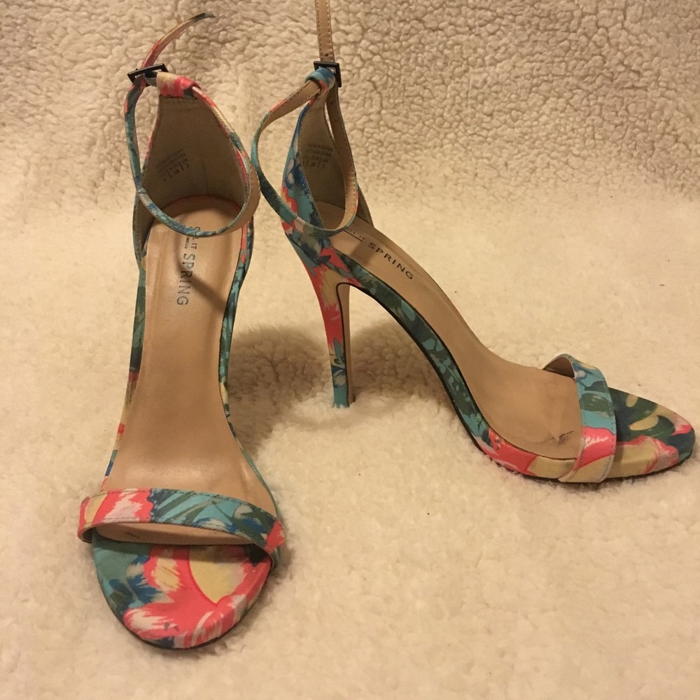 Call it spring floral heels